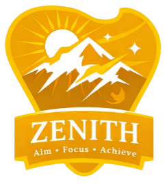 Zenith House Crest - Aim, Focus, Achieve