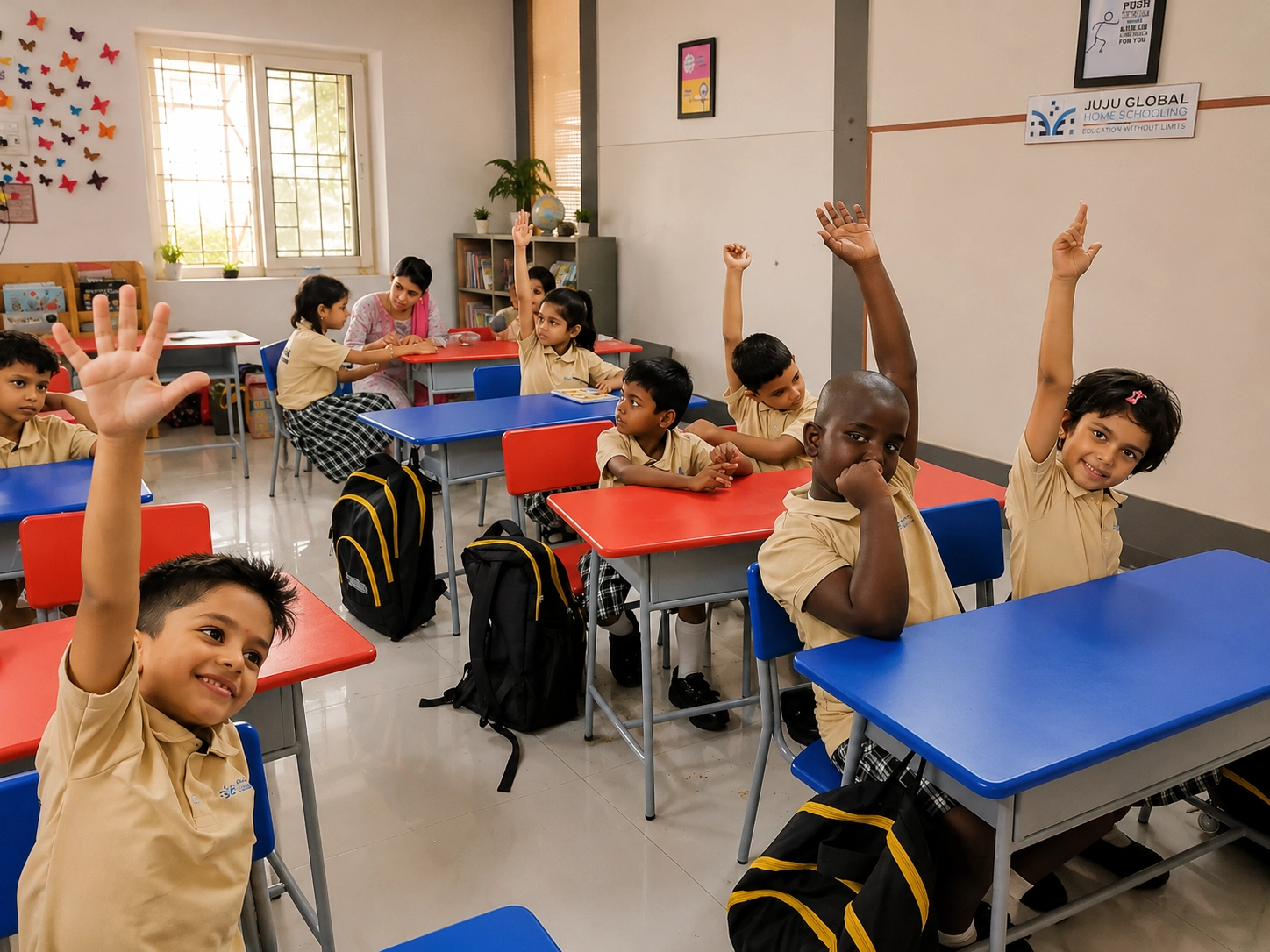 Child developing fine motor skills through activity-based learning